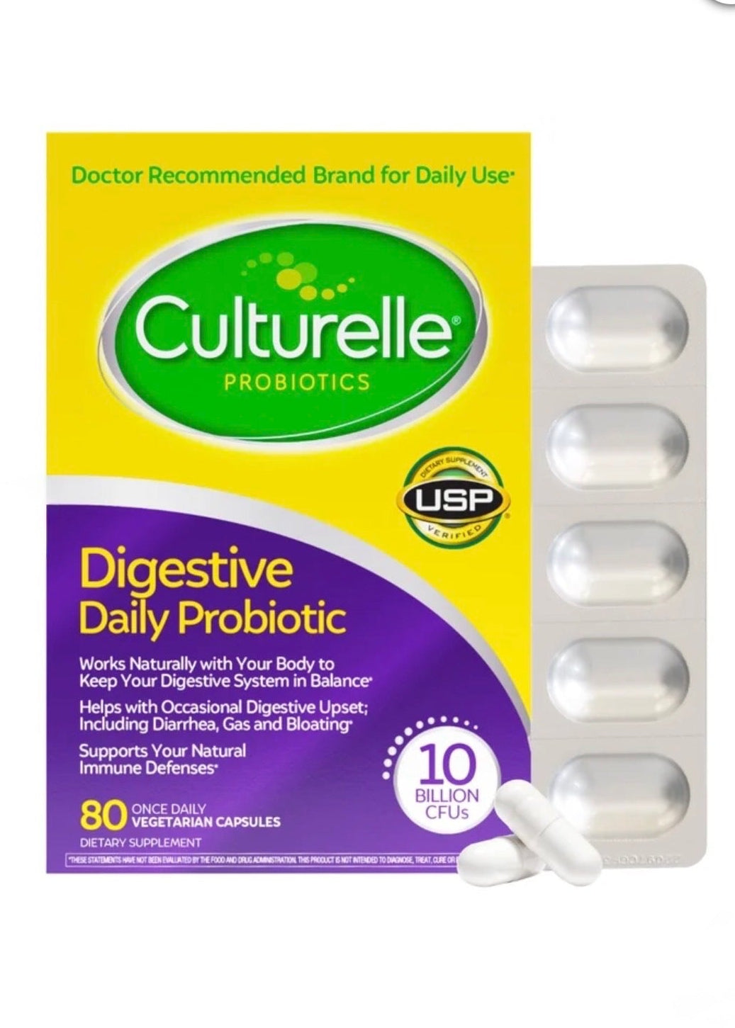 Culturelle Pro Strength Daily Probiotics For Digestive Health
